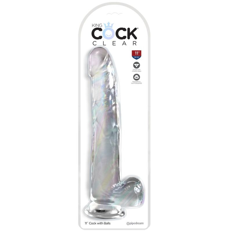 King Cock - Clear Gode Avec Testicules 24.8 Cm Transparent - Image 2