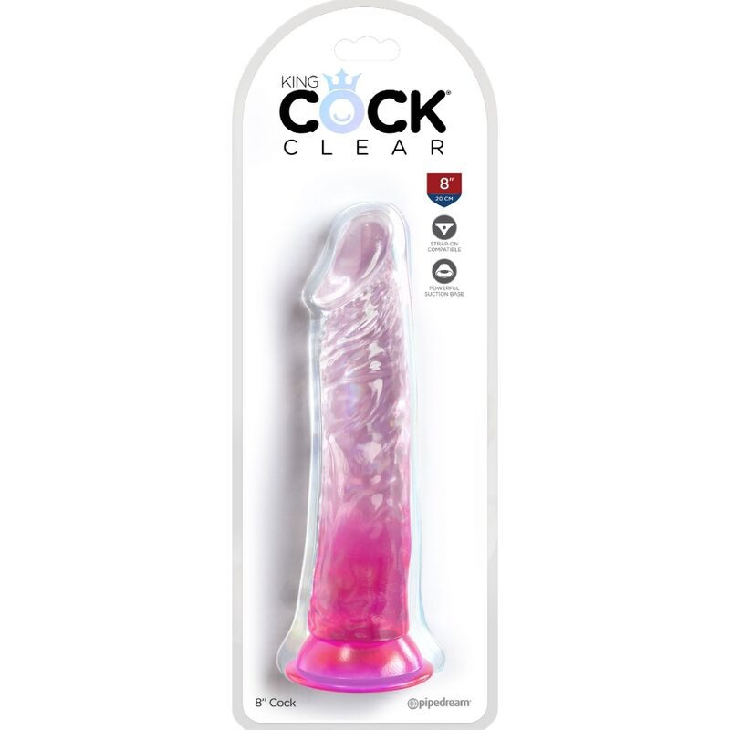 King Cock - Clear Realistische Penis 19,7 Cm Roze - Image 2