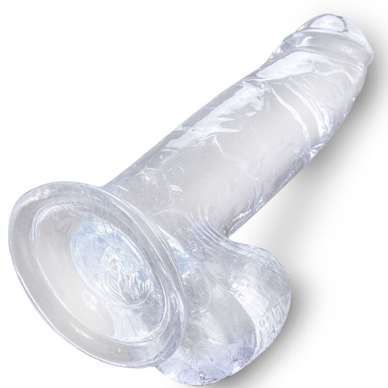 King Cock - Clear Realistic Penis With Balls 15.2 Cm Transparent - Image 4