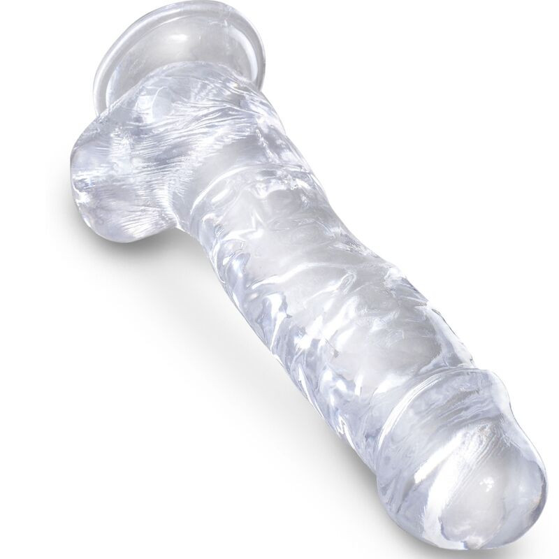 KING COCK - CLEAR REALISTIC PENIS WITH BALLS 16.5 CM TRANSPARENT - Image 3
