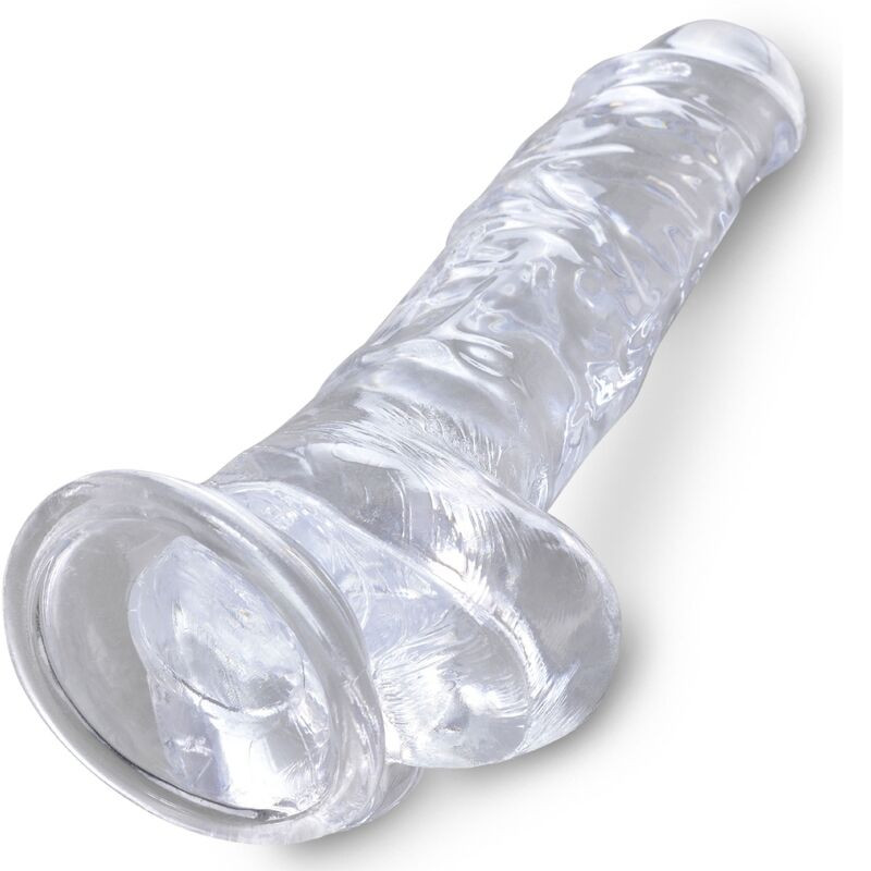 KING COCK - CLEAR REALISTIC PENIS WITH BALLS 16.5 CM TRANSPARENT - Image 4