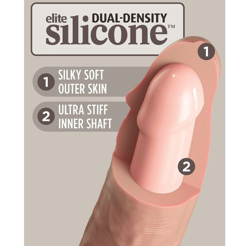 KING COCK - ELITE REALISTISCHE SILICONE DILDO 20,3 CM - Image 4