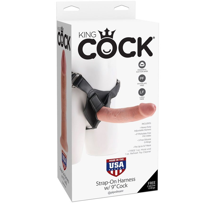 King Cock - Harness With Natural Realistic Penis 22.9 Cm - Image 4