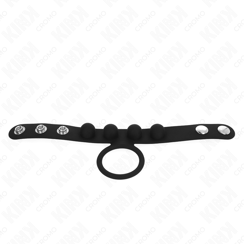 Kink - Anneau Pénis En Cuir 3,5 Cm Avec Fermeture À Pression 23 X 2 Cm - Image 3