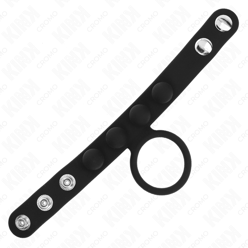 Kink - Anneau Pénis En Cuir 3,5 Cm Avec Fermeture À Pression 23 X 2 Cm - Image 4