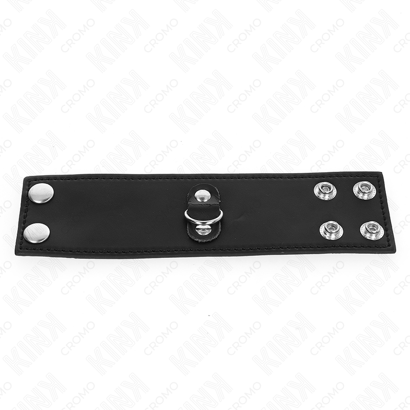 Kink - Anneau Pénis En Cuir Avec Fermeture À Pression 18 X 5 Cm - Image 3