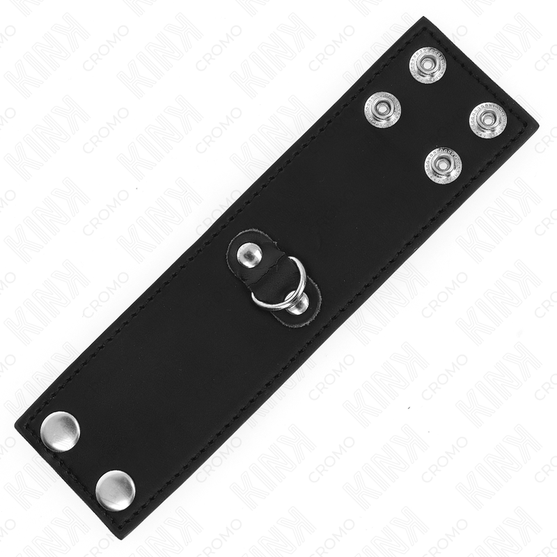 Kink - Anneau Pénis En Cuir Avec Fermeture À Pression 18 X 5 Cm - Image 4