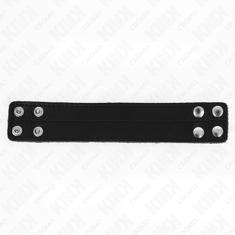Kink - Anneau Pénis En Cuir Avec Fermeture À Pression 18,5 X 3,3 Cm - Image 3