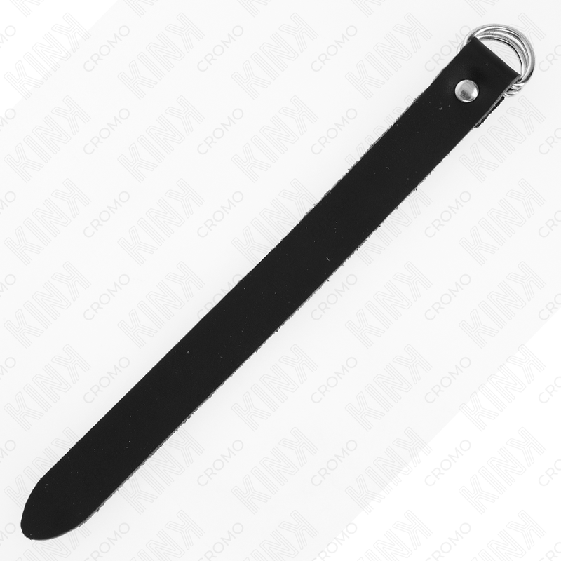 Kink - Anneau Pénis En Cuir Avec Fermeture À Pression 22 X 2 Cm - Image 4