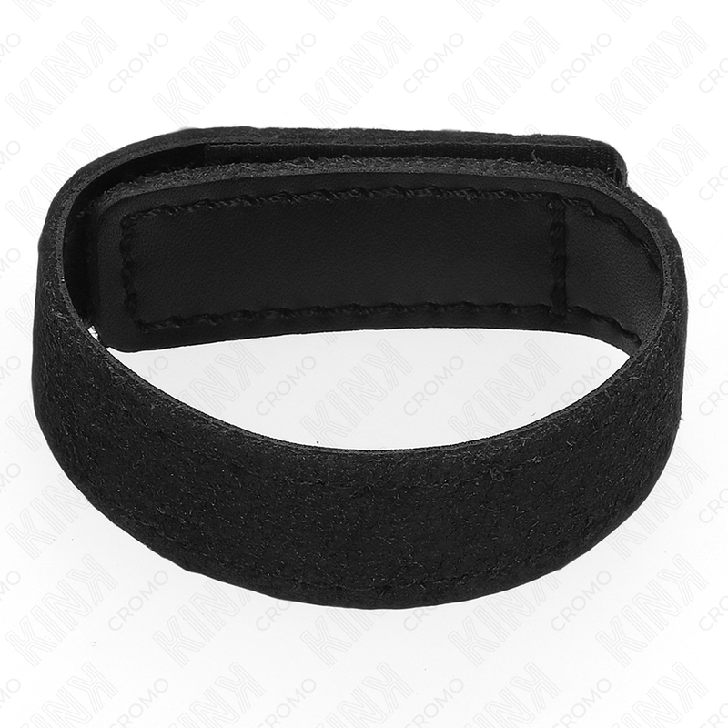 Kink - Anneau Pénis En Cuir Avec Fermeture Velcro 20 X 2 Cm - Image 4