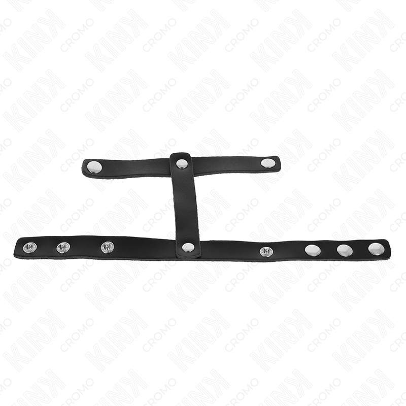 Kink - Anneau Pénis En Cuir Réglable Et Sangle Diviseur De Couilles - Image 5