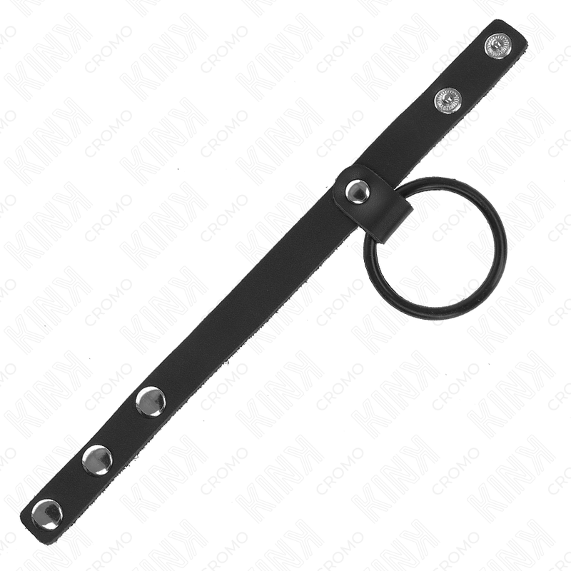 Kink - Anneau Pénis En Silicone 3,8 Cm Et Séparateur De Balles En Cuir 22 X 1,5 Cm - Image 4