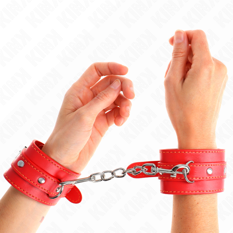 Kink - Appareils-Poignets Fins Rouge Ajustables 21-33 Cm - Image 4