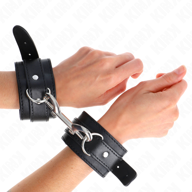 Kink - Appareils-Poignets - Rangée De Rivets Simple Noir Ajustable 17-28 Cm X 5 Cm - Image 4