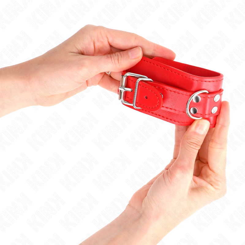 Kink - Appareils-Poignets Simples Rouge Ajustables 20-23 Cm X 5,5 Cm - Image 3