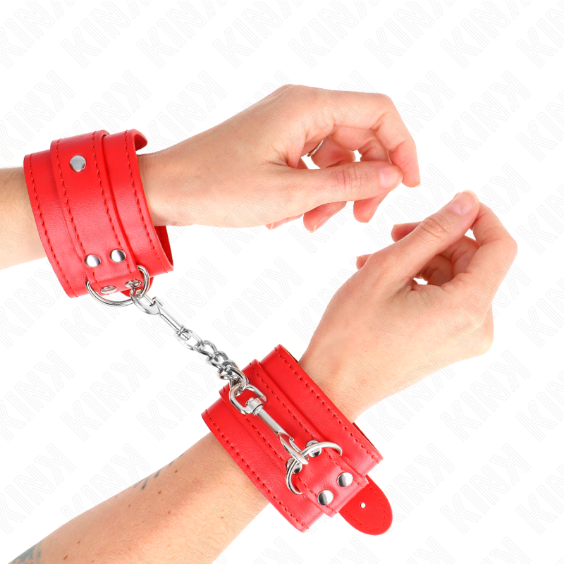Kink - Appareils-Poignets Simples Rouge Ajustables 20-23 Cm X 5,5 Cm - Image 4