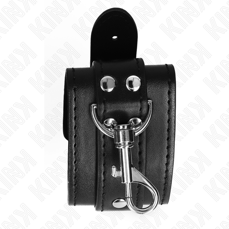 Kink - Appareils-Poignets Verrouillables Dungeon Noir Ajustables 21-28 Cm X 5,5 Cm - Image 3