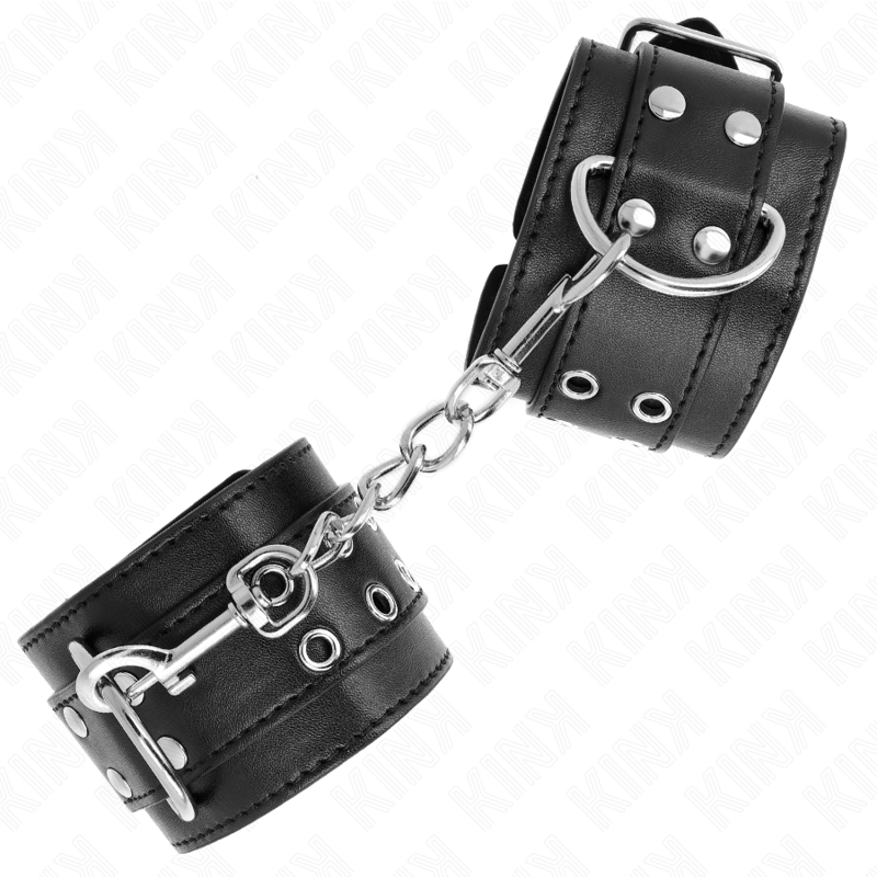 Kink - Appui-Poignets Double Boucle Noir Ajustable 19-26 Cm - Image 2