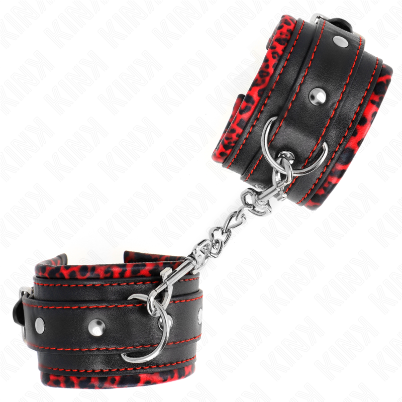 Kink - Rood/Zwart Verschonen Polssteunen Verstelbaar 17-29 Cm X 6 Cm - Image 2