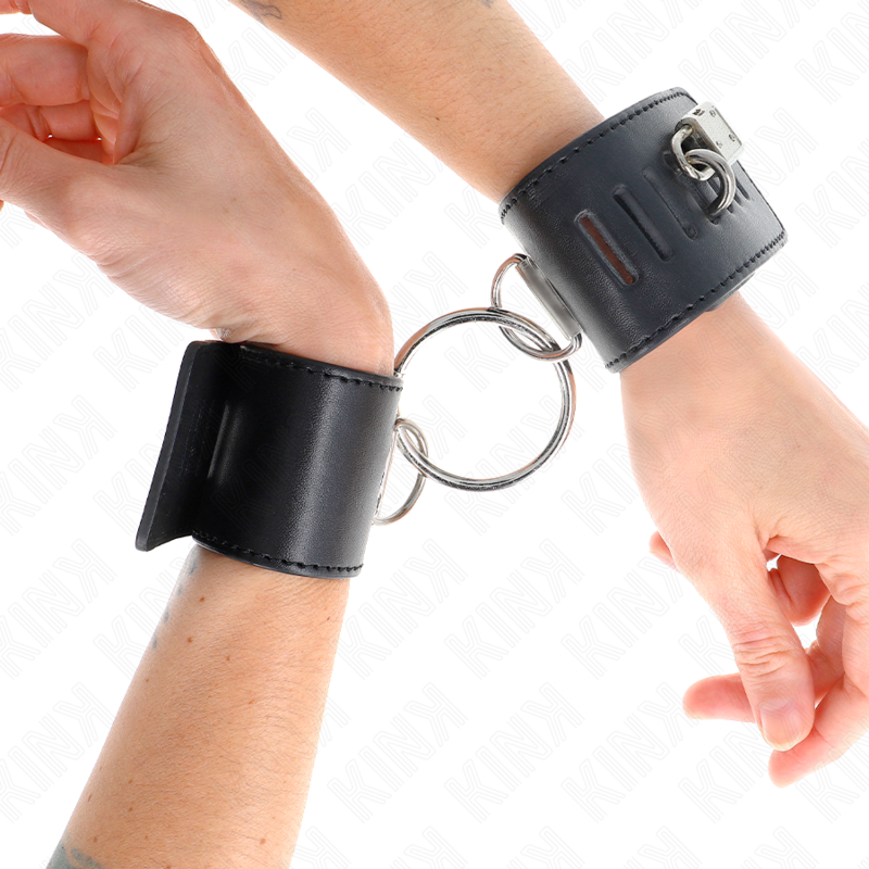 Kink - Vaste Polssteunen Met Ring En Verstelbare Zwarte Slot 16-23 Cm X 5,5 Cm - Image 4