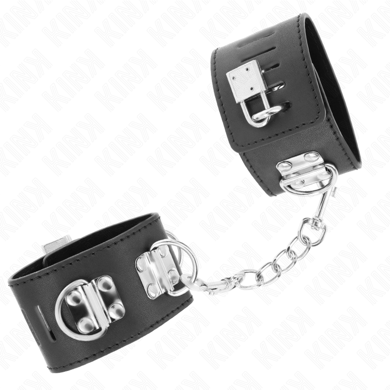 Kink - Appui-Poignets Multipositions Avec Fermeture Par Cadenas Noir Ajustable 16-23 Cm X 5,5 Cm - Image 2