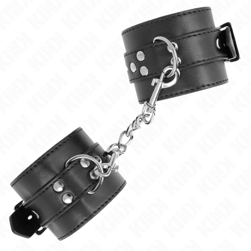 Kink - Appui-Poignets Noir Avec Ceinture Noire Réglable 17-28 Cm X 6 Cm - Image 2