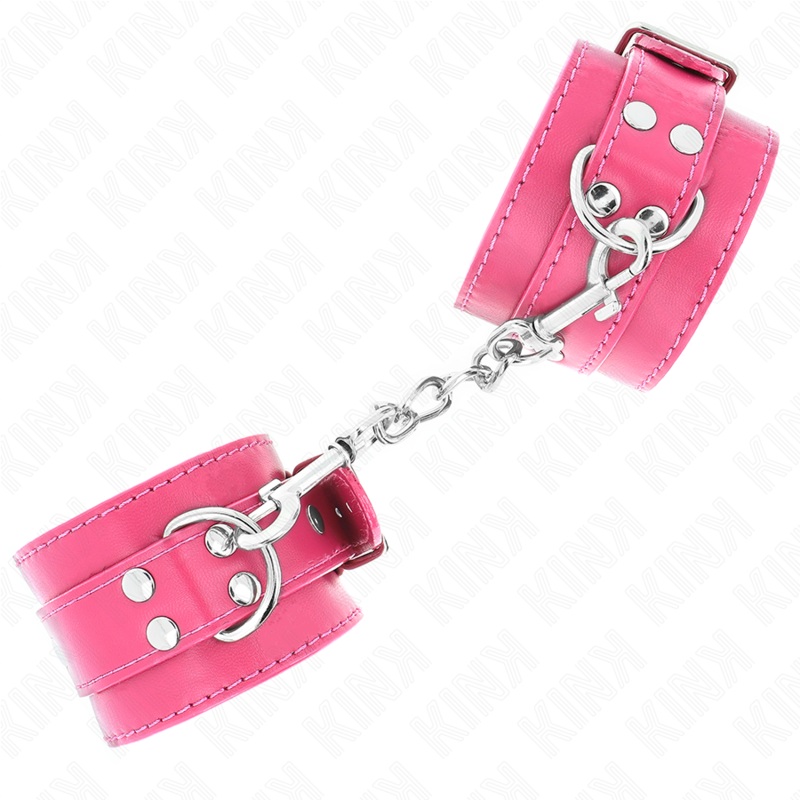 Kink - Appui-Poignets Rose Framboise Avec Doublure Rose Framboise Réglable 20-28 Cm X 5,5 Cm - Image 2