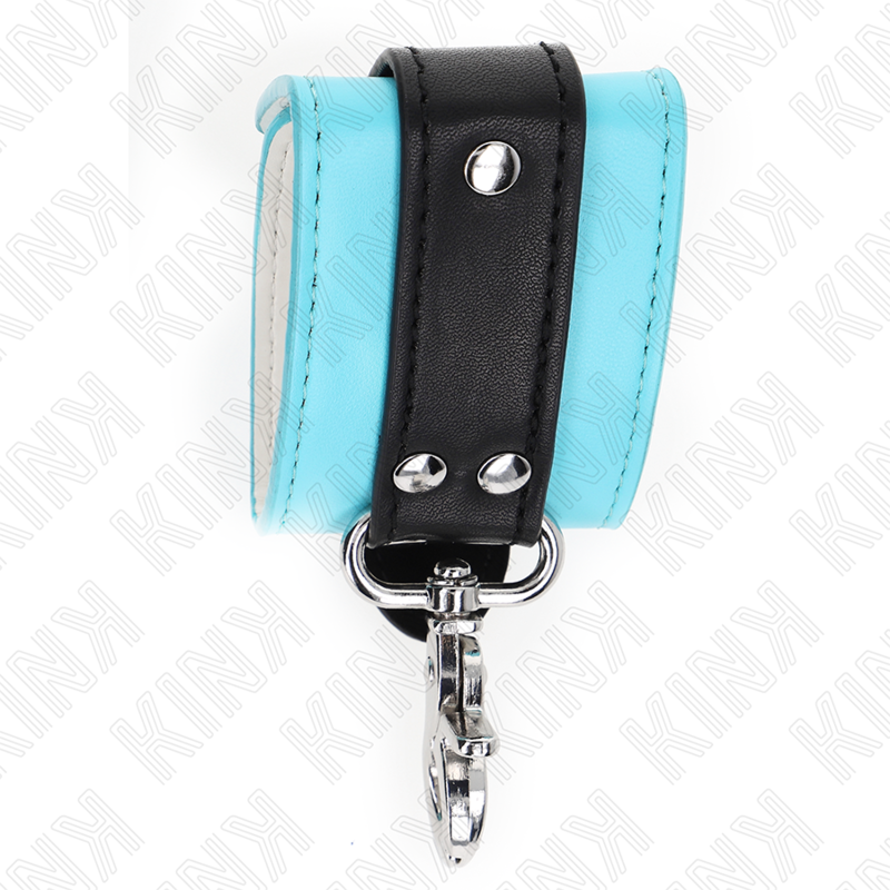 Kink - Appui-Poignets Verrouillables Premium Noir / Bleu Réglable 21-28 Cm X 5,5 Cm - Image 5