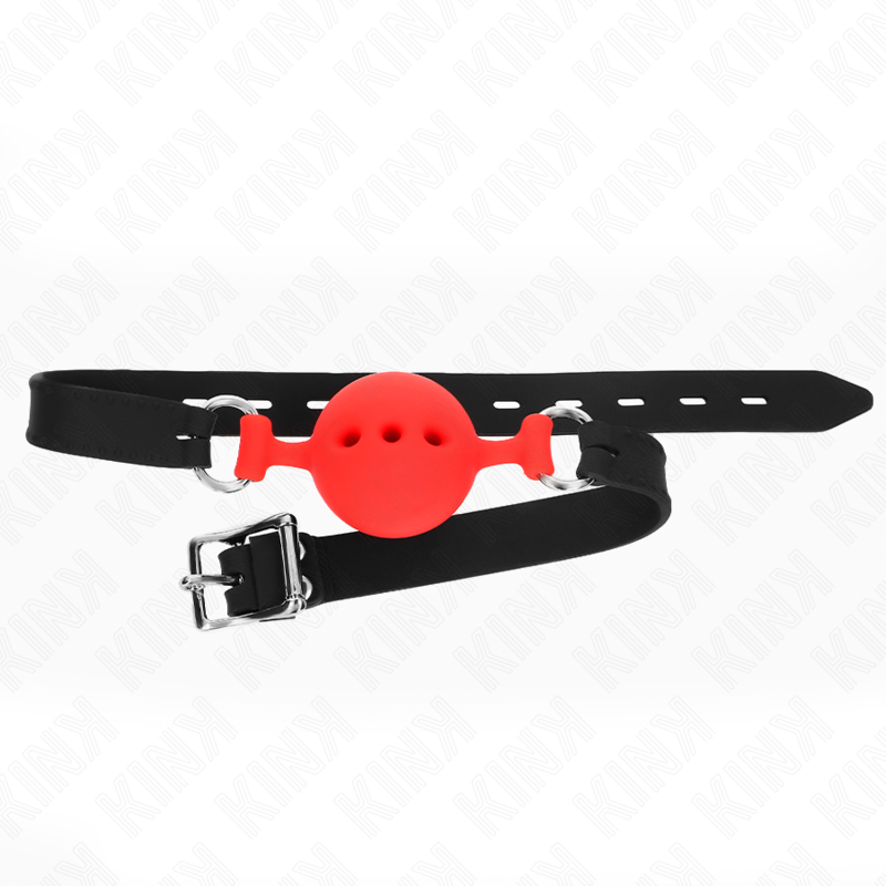 Kink - Bag Entier En Silicone 55 X 2 Cm Avec Boule De 4,5 Cm Taille M Rouge Ajustable 35-51 Cm - Image 3