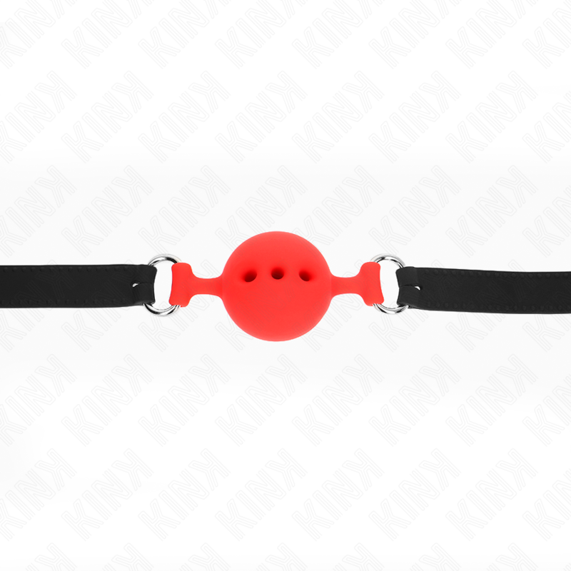 Kink - Bag Entier En Silicone 55 X 2 Cm Avec Boule De 4,5 Cm Taille M Rouge Ajustable 35-51 Cm - Image 4