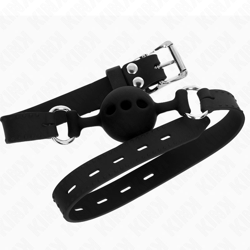 Kink - Volledige Silicone Bindmiddel 55 X 2 Cm Met Een Bal Van 4 Cm Maat S Verstelbaar 35-51 Cm - Image 2