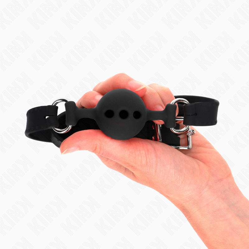 Kink - Volledige Silicone Bindmiddel 55 X 2 Cm Met Een Bal Van 4 Cm Maat S Verstelbaar 35-51 Cm - Image 4