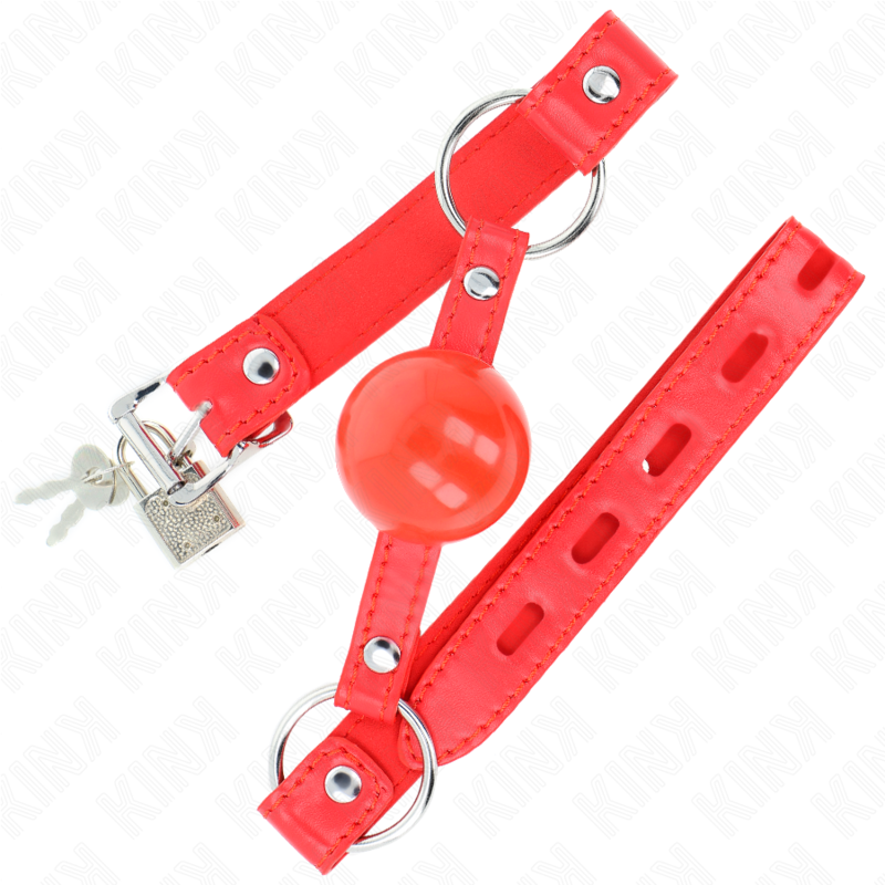 Kink - Bâillon Tpe Balle 4 Cm Avec Rojo Lock 60 X 2 Cm - Image 2