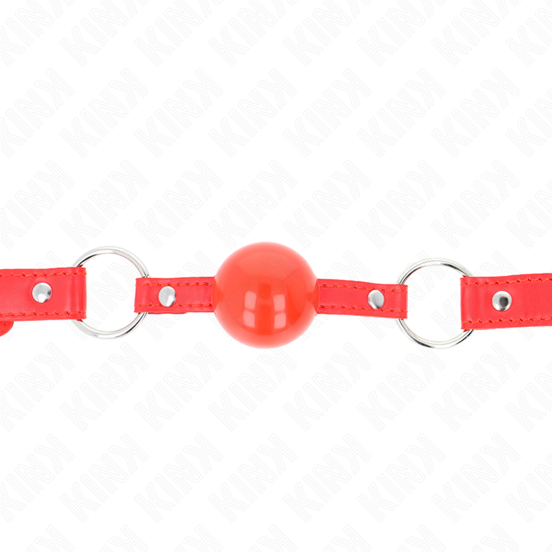 Kink - Bâillon Tpe Balle 4 Cm Avec Rojo Lock 60 X 2 Cm - Image 3