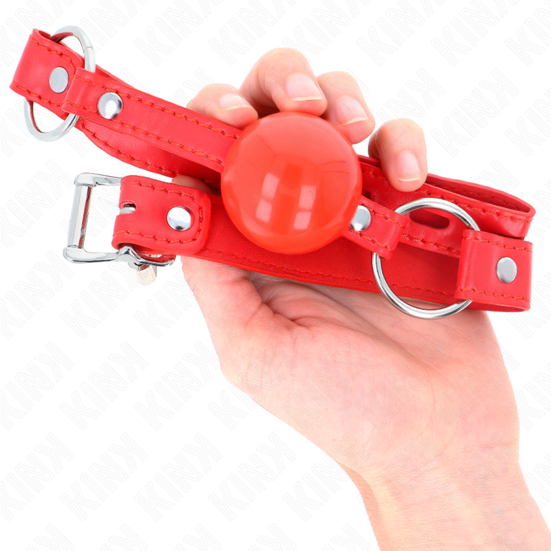 Kink - Bâillon Tpe Balle 4 Cm Avec Rojo Lock 60 X 2 Cm - Image 4