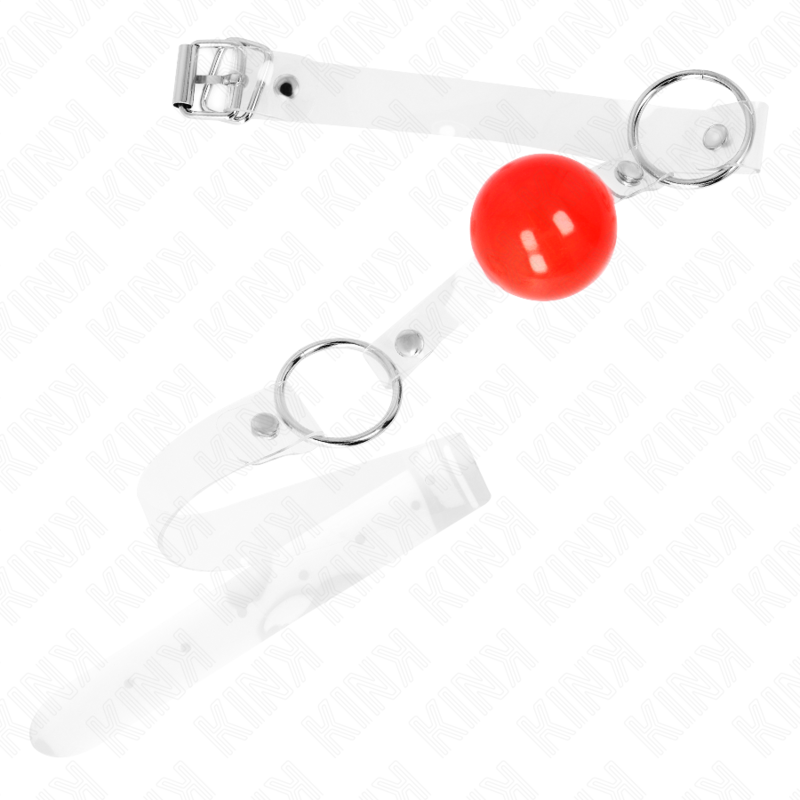 Kink - Transparente Rood Pvc Bal 4 Cm Verstelbare Zak - Image 2