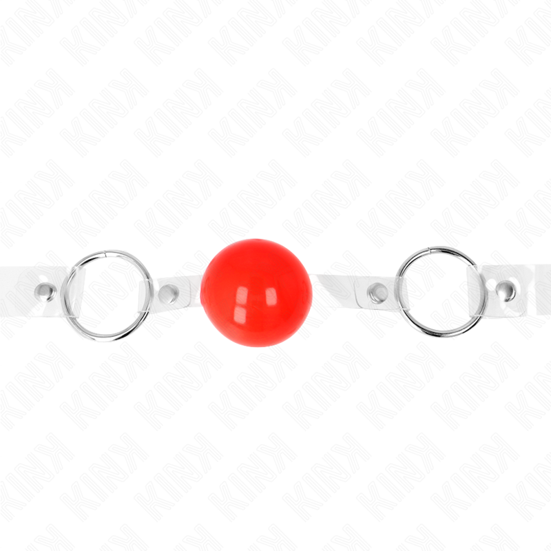 Kink - Transparente Rood Pvc Bal 4 Cm Verstelbare Zak - Image 4