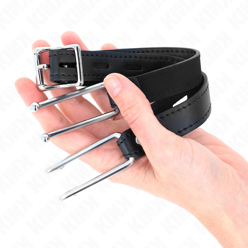 Kink - Metalen Hakebak 11,5 Cm Met Verstelbare Leeren Band 39-58 Cm X 2 Cm - Image 3