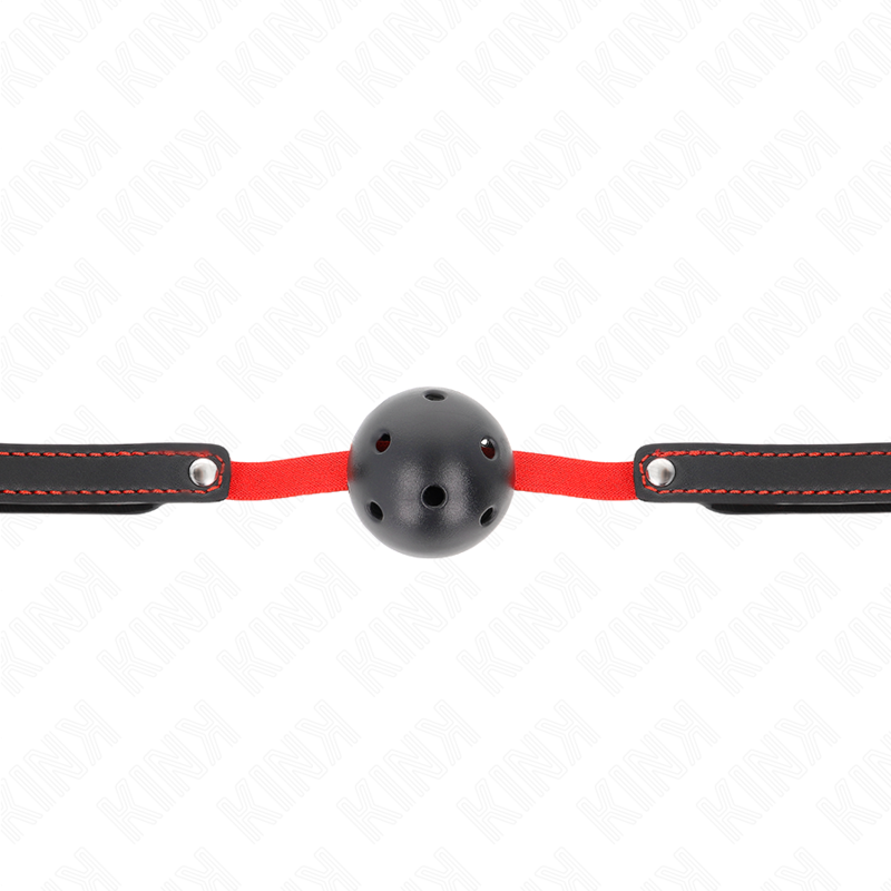 KINK - HOLLOW HARD MOUTH 4.5 CM GAG WITH ELASTIC BELT 56 x 1.5 CM - Image 3