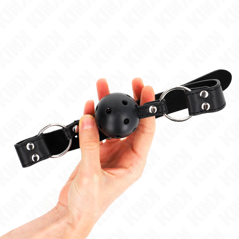 Kink - Bâton Respirant 4 Cm Avec Double Rivet Modèle 1 Noir 62,5 X 2,5 Cm Réglable 42-58 Cm - Image 2