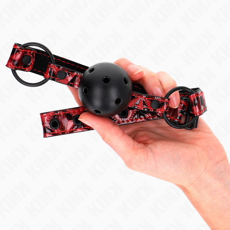 Kink - Diamant Patroon Bal 4,5 Cm Gag Model 2 64,5 Cm Verstelbaar 42-60 Cm - Image 3
