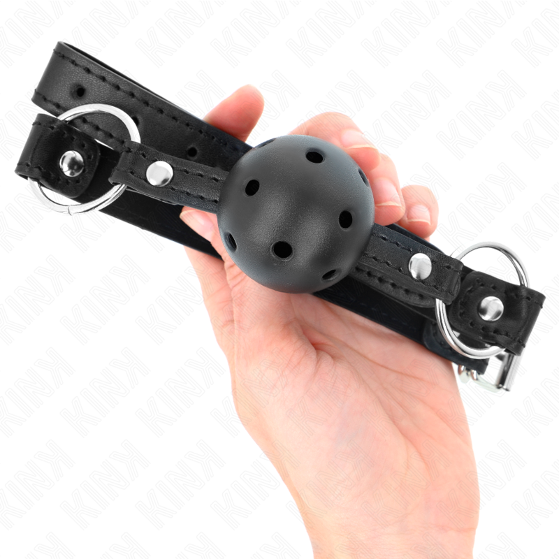 Kink - Boule Noire Creuse Dure 4,5 Cm Gag Modèle 1 63,5 X 2 Cm - Image 4