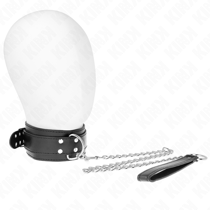 KINK - HALSLET MET POLSBOEI 65 CM ZILVEREN SLUITINGEN VERSTELBAAR 33-46 CM X 5,5 CM - Image 2