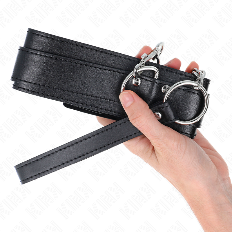 KINK - HALSLET MET POLSBOEI 65 CM ZILVEREN SLUITINGEN VERSTELBAAR 33-46 CM X 5,5 CM - Image 4