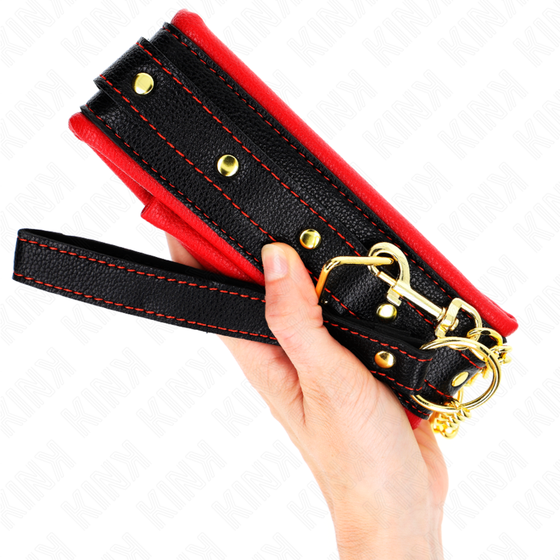 Kink - Harnas Met Nekleiden Imitatie Leer Spons Model 2 Verstelbaar 37-54 Cm X 3 Cm - Image 4