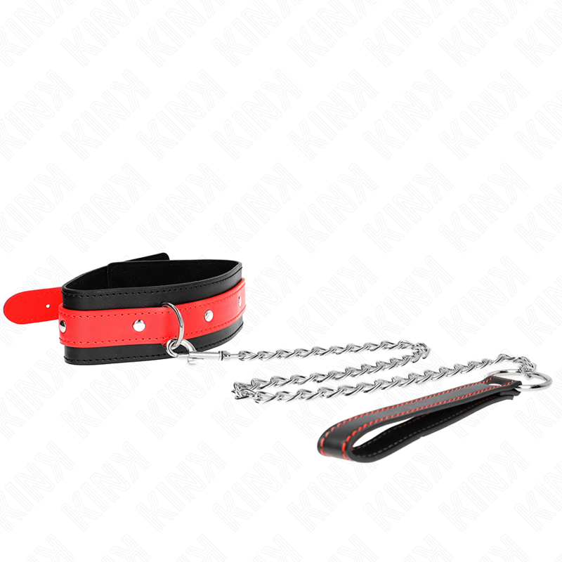 Kink - Collier Avec Bracelet Rouge 65 Cm Ajustable 36-43 Cm X 5 Cm - Image 2