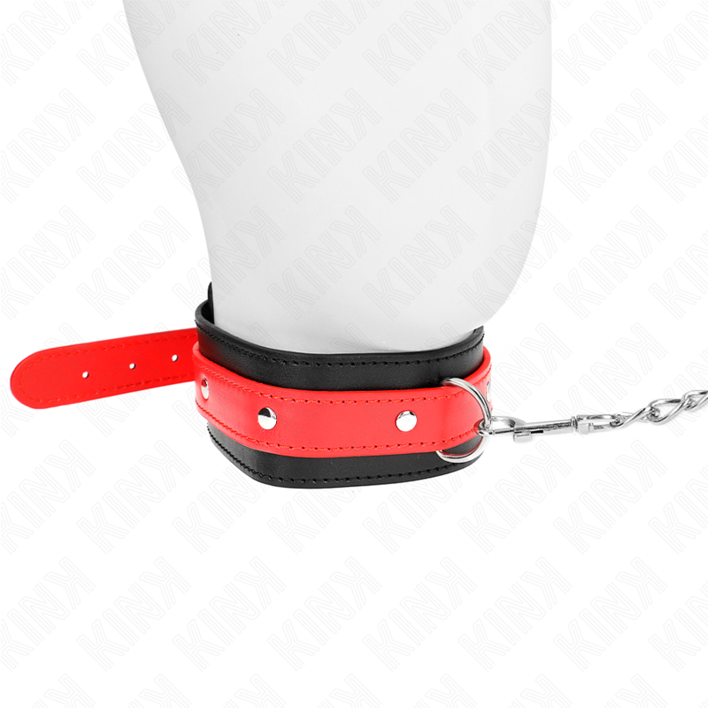 Kink - Collier Avec Bracelet Rouge 65 Cm Ajustable 36-43 Cm X 5 Cm - Image 3