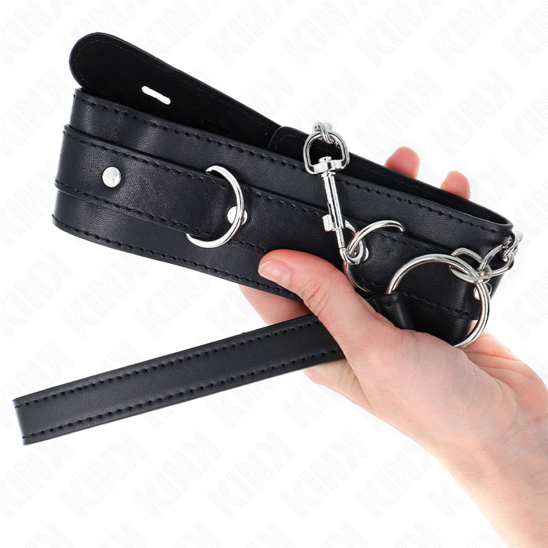 Kink - Collier Avec Ceinture 65 Cm Avec Sangle Noir 54 X 4,5 Cm - Image 4