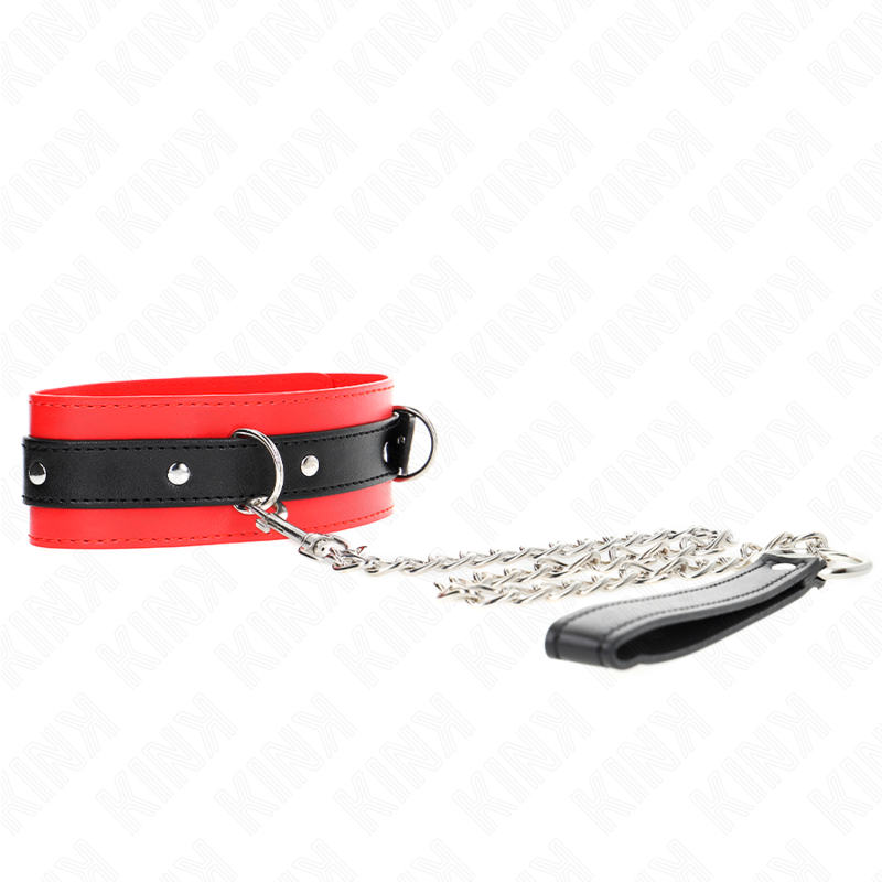 Kink - Collier Avec Ceinture 65 Cm Avec Sangle Rouge 54 X 4,5 Cm - Image 3