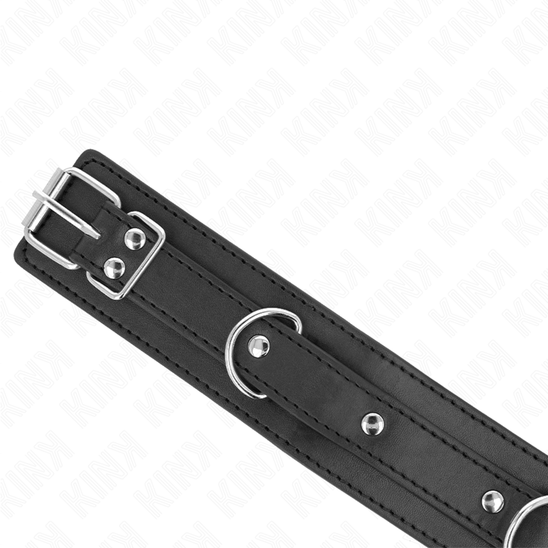 KINK - COLLIER AVEC LAISSE 65 CM 3 ANNEAUX MODÈLE 1 RÉGLABLE 38-49 CM X 5 CM - Image 4